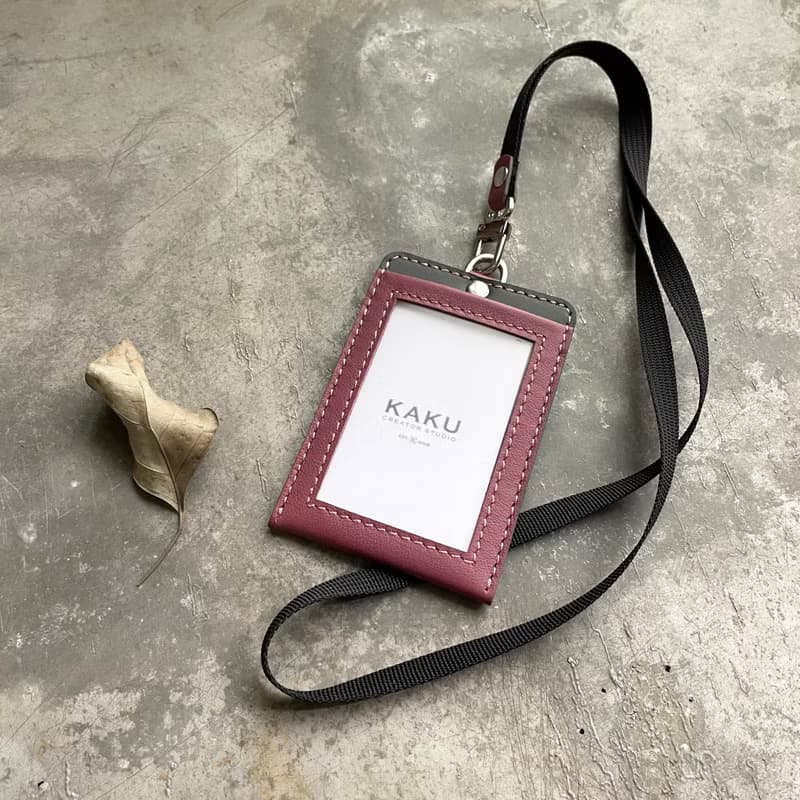 證件套 識別證夾 悠遊卡夾 乾燥玫瑰/灰
