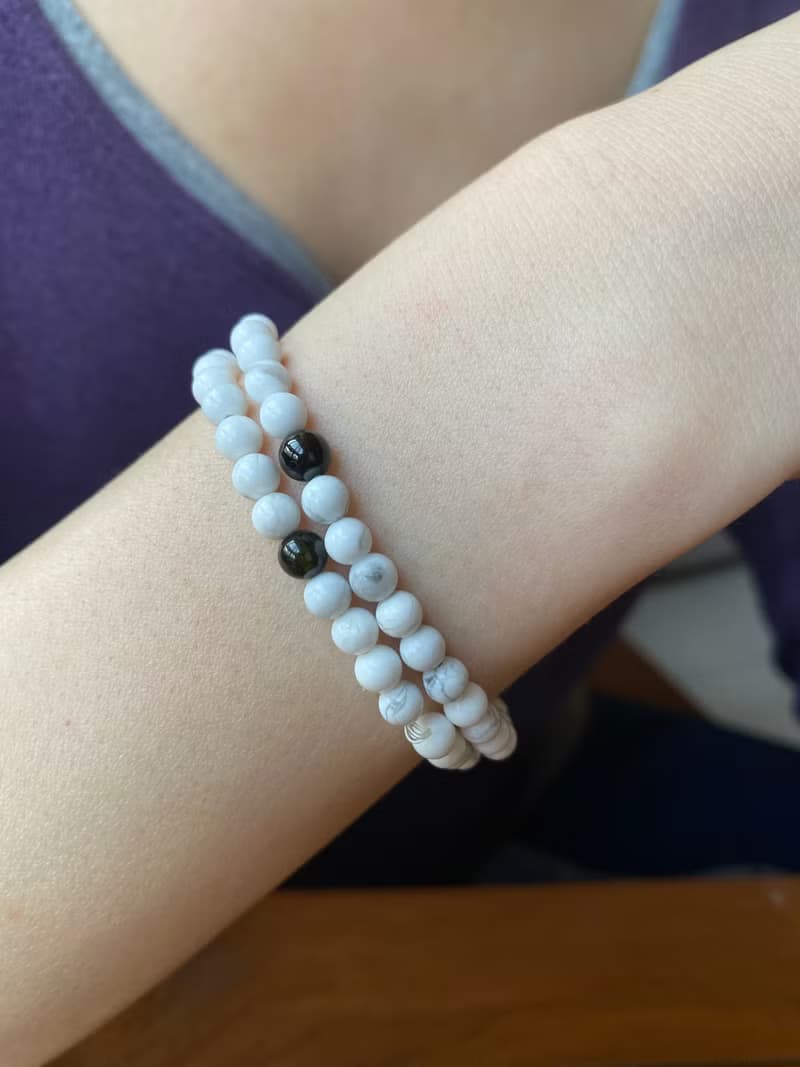 白松石原礦碧璽手鍊手串