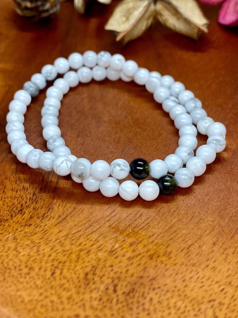 白松石原礦碧璽手鍊手串