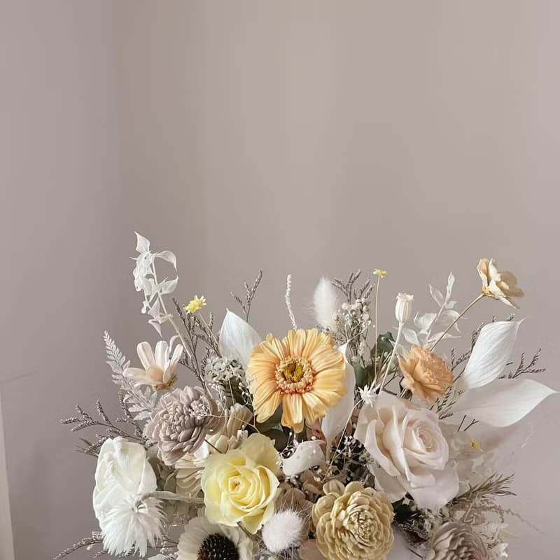 【新娘捧花】婚禮捧花 婚禮 結婚 手綁花 永生花 婚紗照 永生捧花