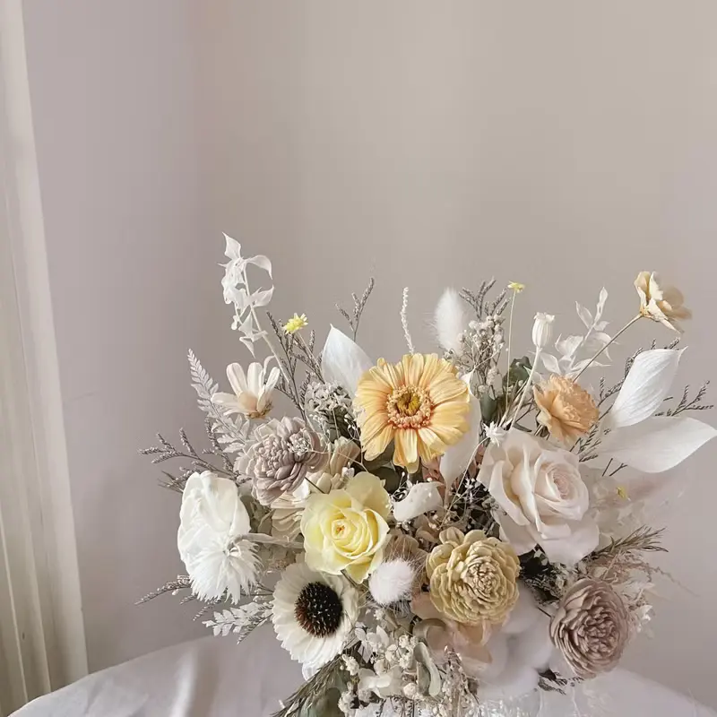 【新娘捧花】婚禮捧花 婚禮 結婚 手綁花 永生花 婚紗照 永生捧花