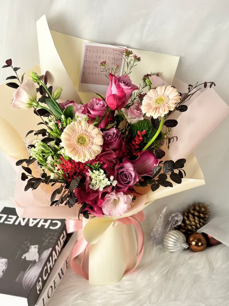 Rose Bouquet-俏皮玫瑰鮮花花束