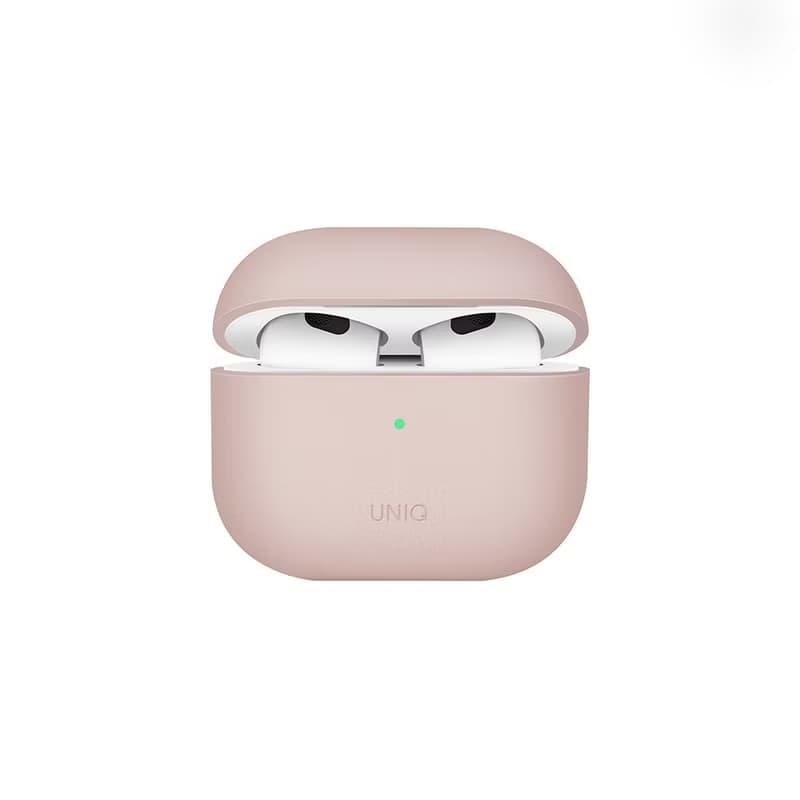AirPods 3 /4 代 Lino簡約液態矽膠藍牙耳機保護套-粉色