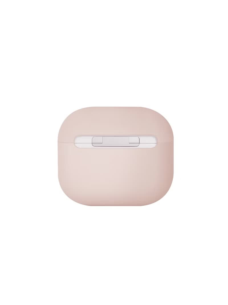 AirPods 3 /4 代 Lino簡約液態矽膠藍牙耳機保護套-粉色
