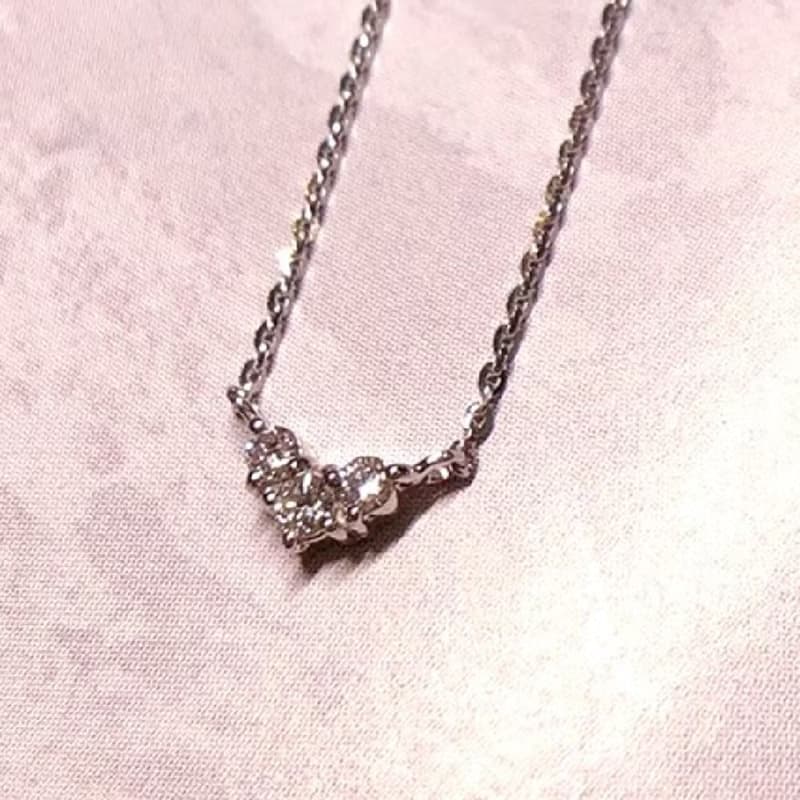 【Jewelry Ya 茱麗葉】精緻點綴 - 小愛心 - 白金  小鑽套鍊