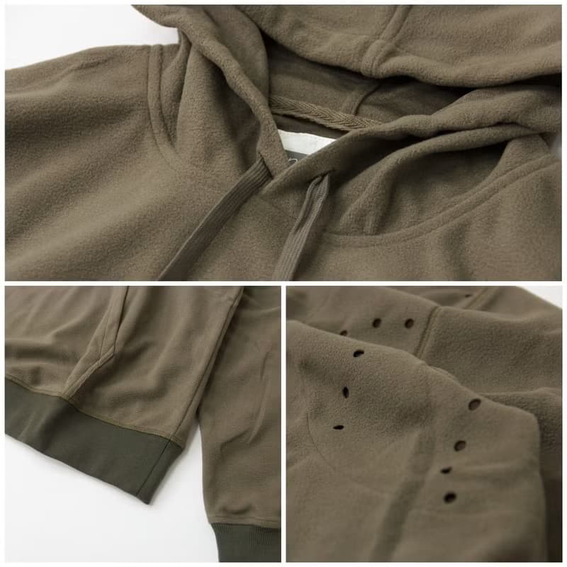 打孔搖粒絨帽T 連帽衫 Drilled Fleece Hoodie