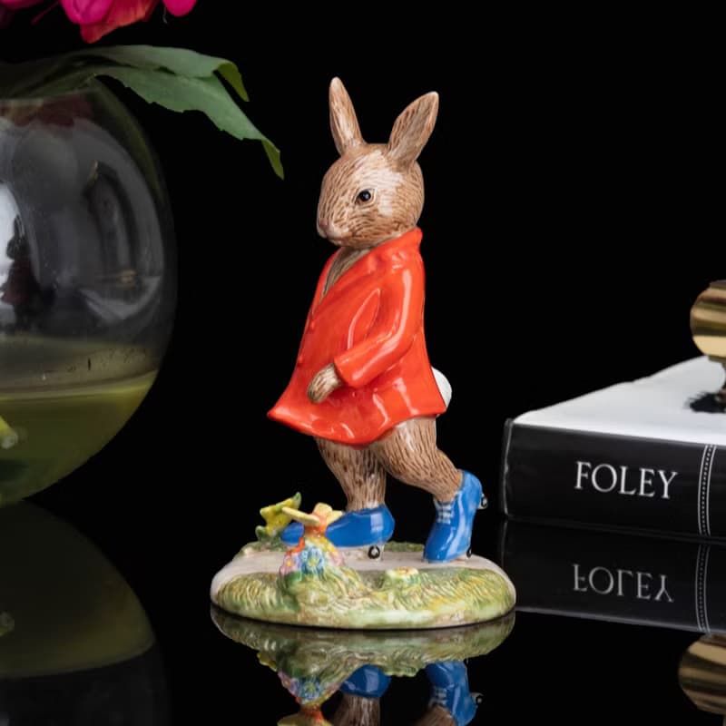 英國Royal Doulton班尼兔Bunnykins Harry手工陶瓷公仔雕塑