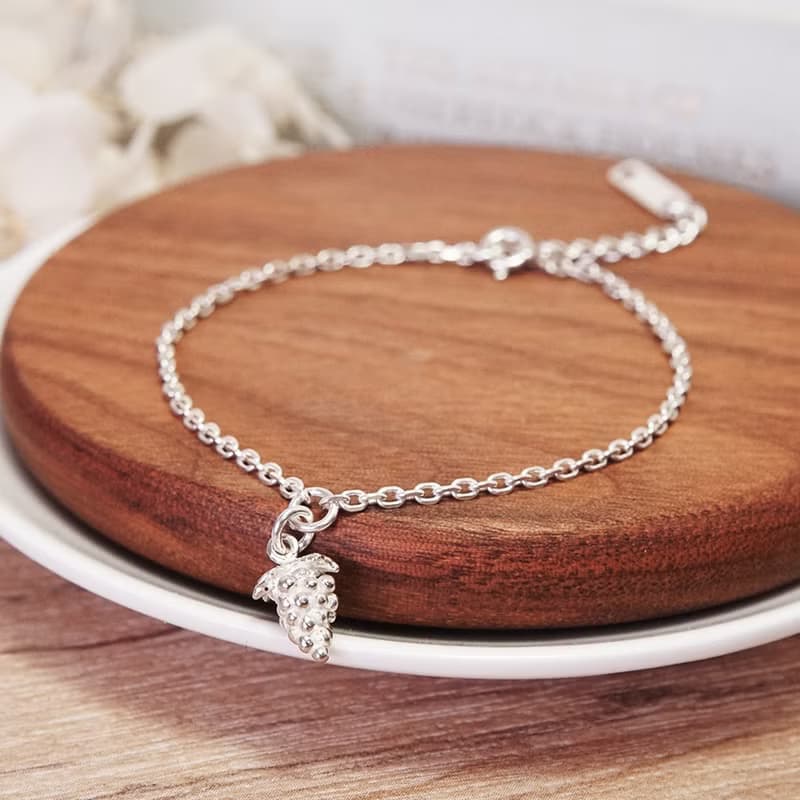 豐盛美好 葡萄 925純銀手鍊 女生手鍊