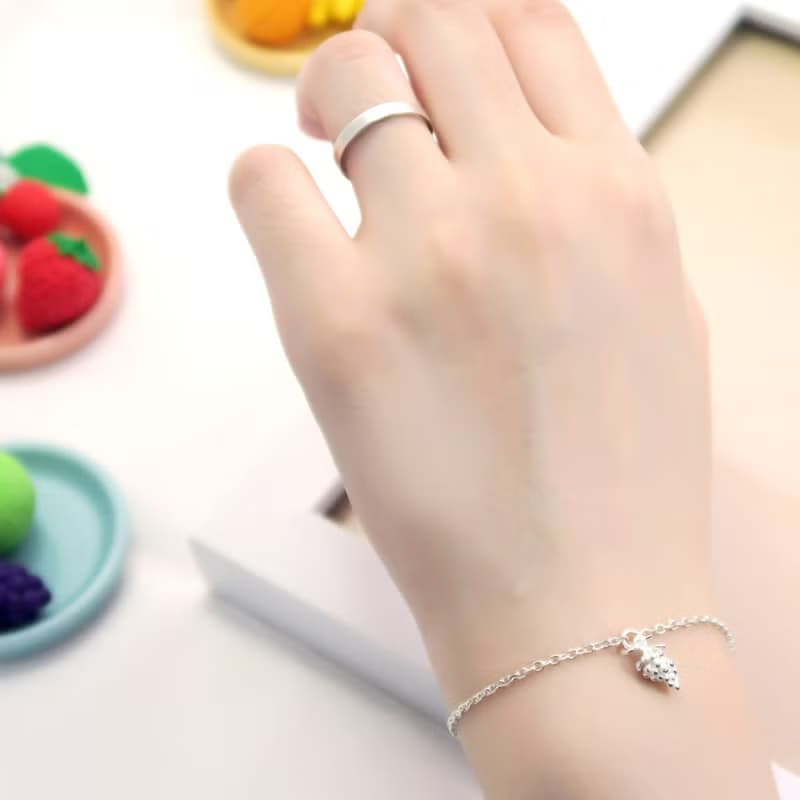 Fruit福祿果 葡萄 水果 純銀手鍊