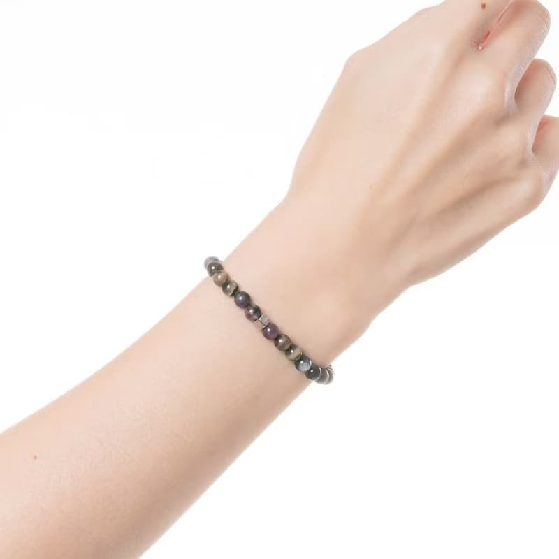 雙色碧璽 | 天然能量手串 | 5.5-6.5mm  D14504