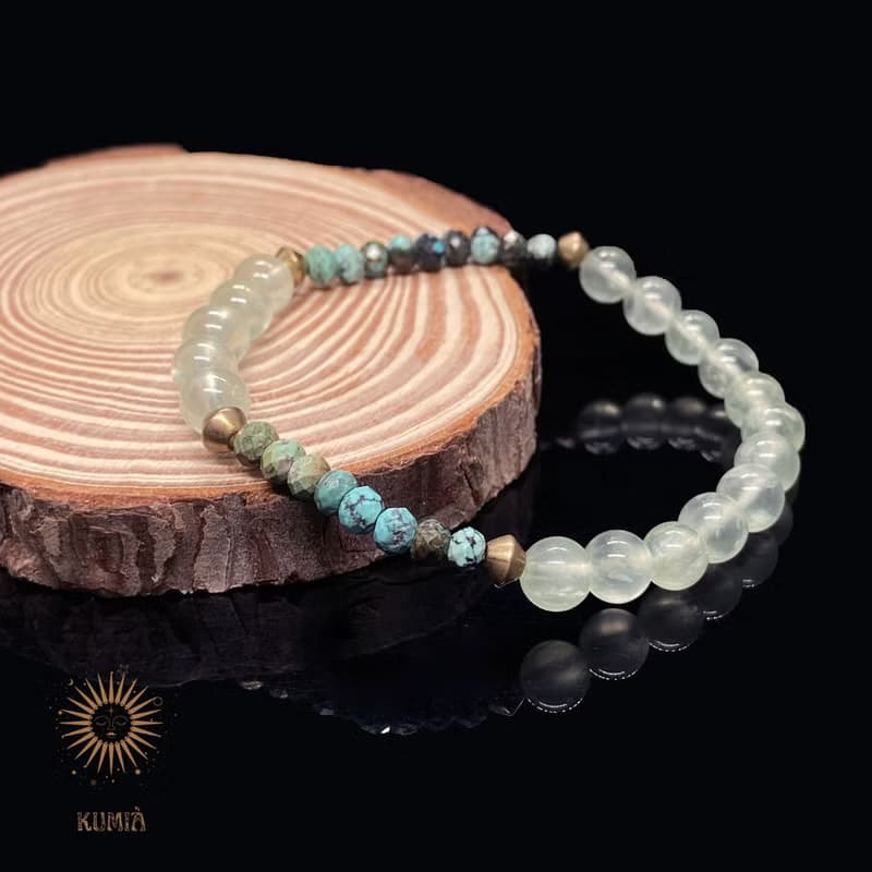 【檸檬莫西多 Lemon Mojito】沁涼葡萄石手鍊 | 天然石 水晶手鍊