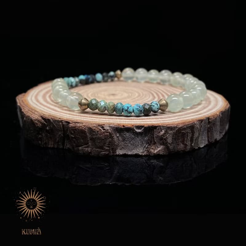 【檸檬莫西多 Lemon Mojito】沁涼葡萄石手鍊 | 天然石 水晶手鍊