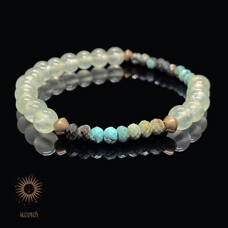 【檸檬莫西多 Lemon Mojito】沁涼葡萄石手鍊 | 天然石 水晶手鍊