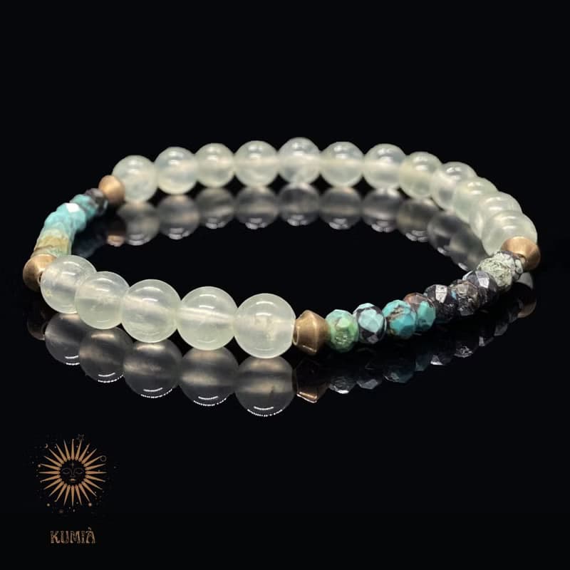 【檸檬莫西多 Lemon Mojito】沁涼葡萄石手鍊 | 天然石 水晶手鍊