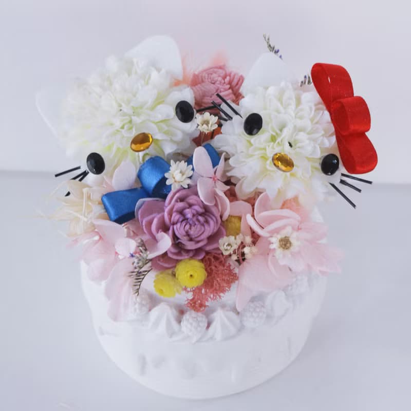 Hello Kitty 雙層蛋糕花