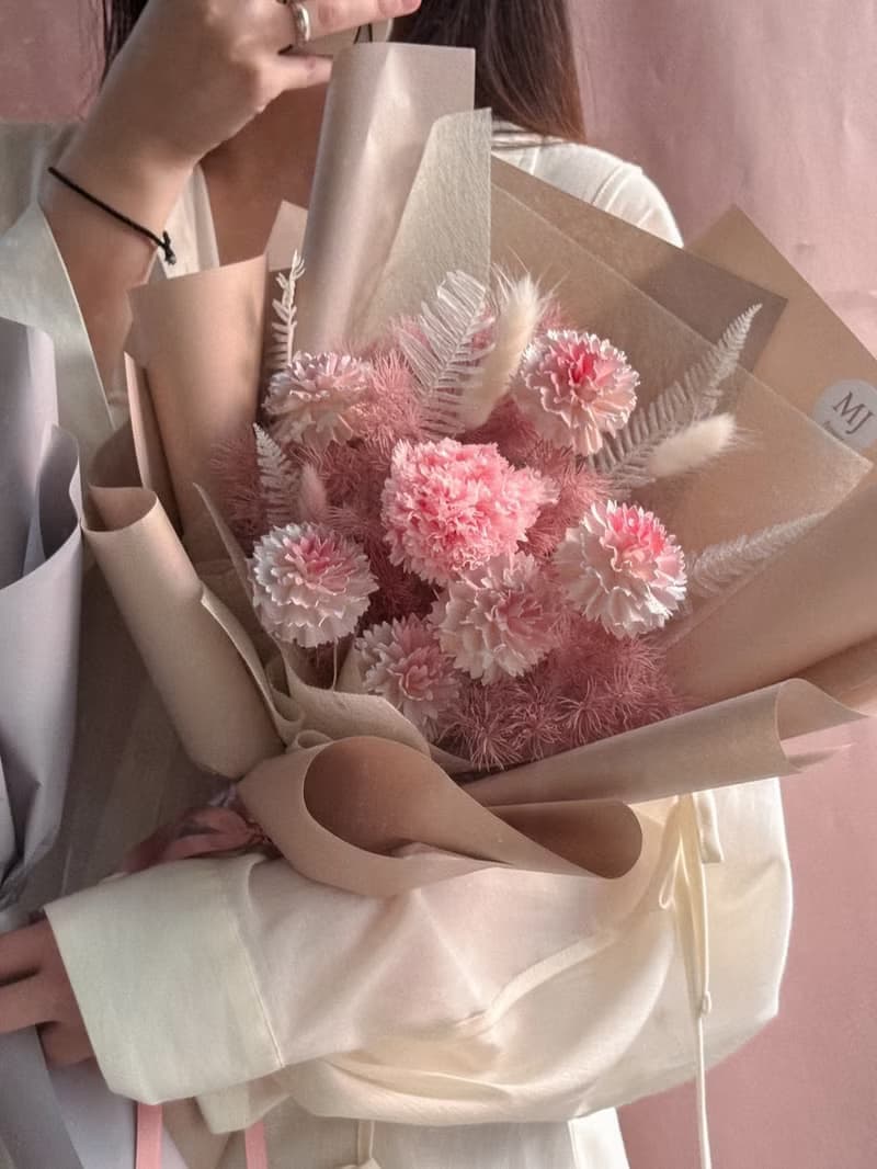 母親節限定永生康乃馨大花束