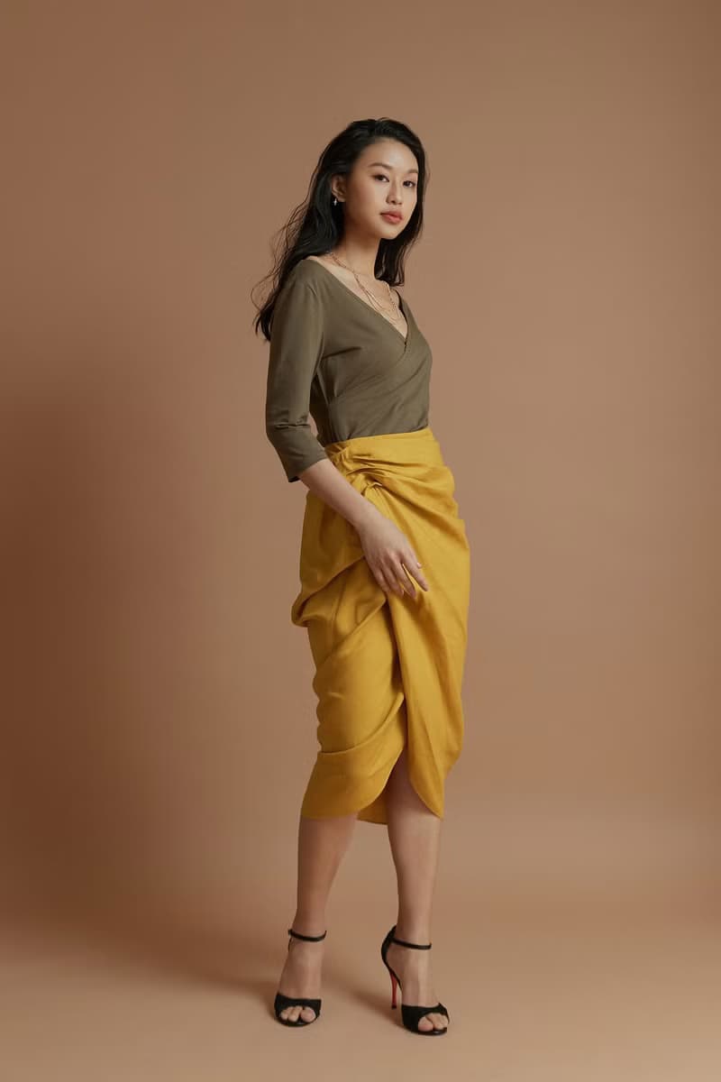 美背扭結上衣(綠)