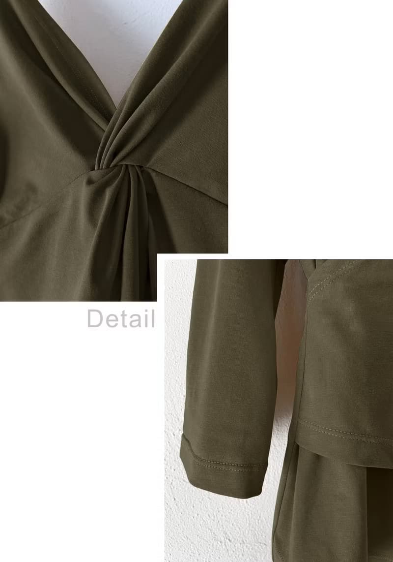 美背扭結上衣(綠)