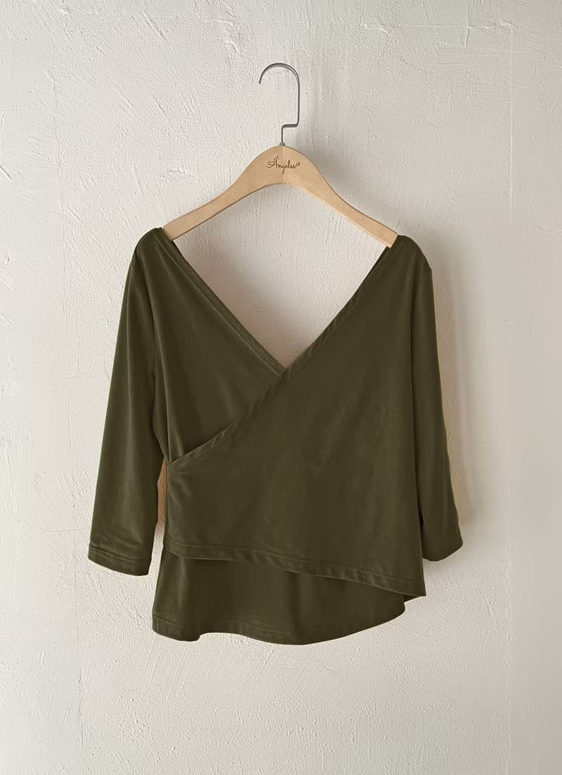 美背扭結上衣(綠)