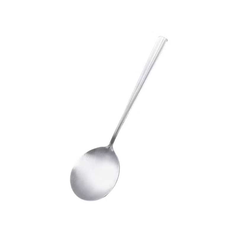 日本霜山 304不鏽鋼一體成形分菜匙/分餐勺-22cm