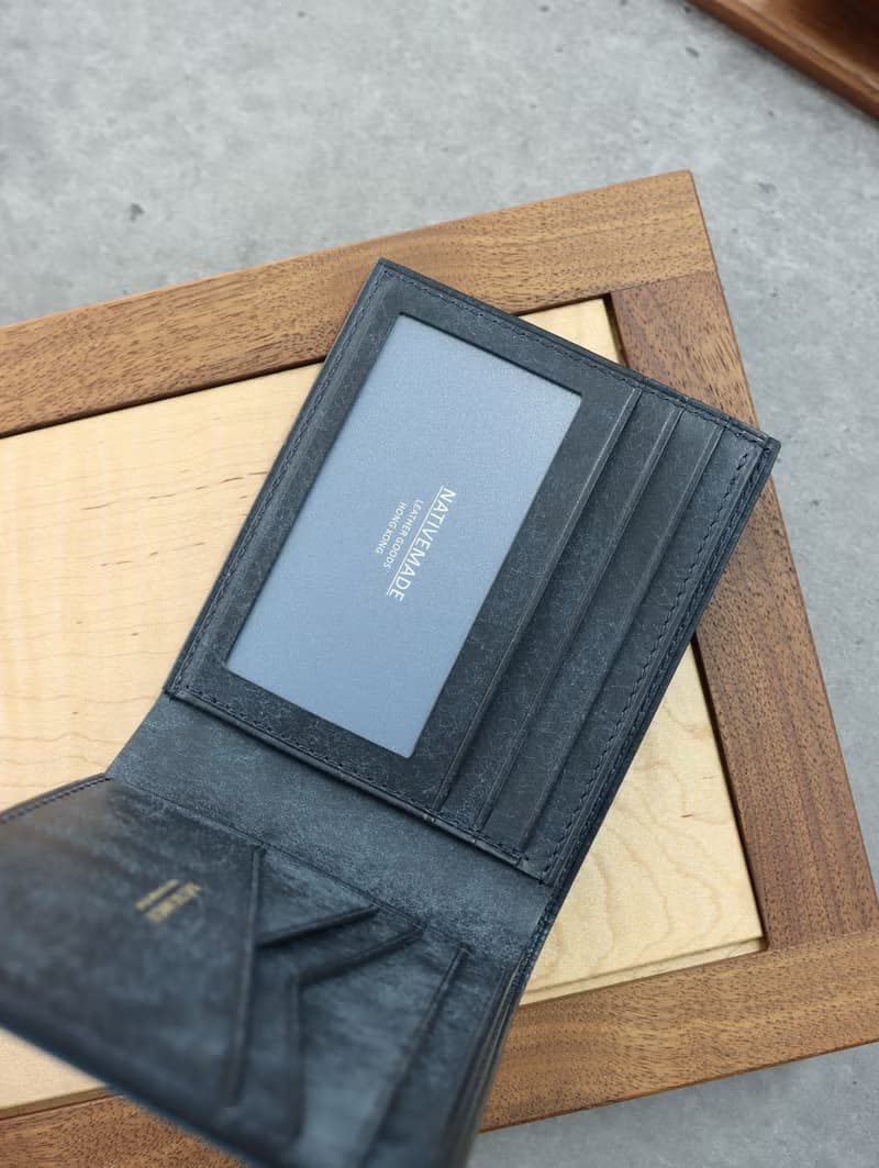 日本新禧馬臀皮短銀包 男裝 短夾 錢包 錢夾 皮夾