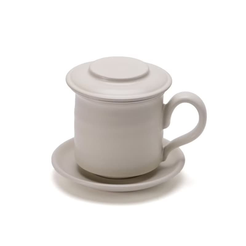 陶作坊|經典同心杯(黑/白)茶葉組合