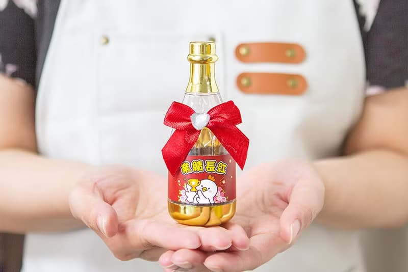 業績祝福 香檳糖果瓶(金莎2顆入) 業績長紅 財源廣進 2款可挑