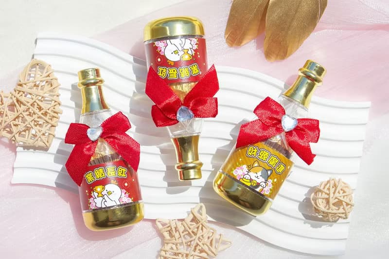 業績祝福 香檳糖果瓶(金莎2顆入) 業績長紅 財源廣進 2款可挑