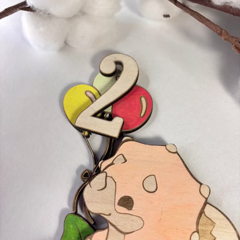 Dino Wood Custom Cake Topper - Hand Painted Birthday Keepsake - Custom Name