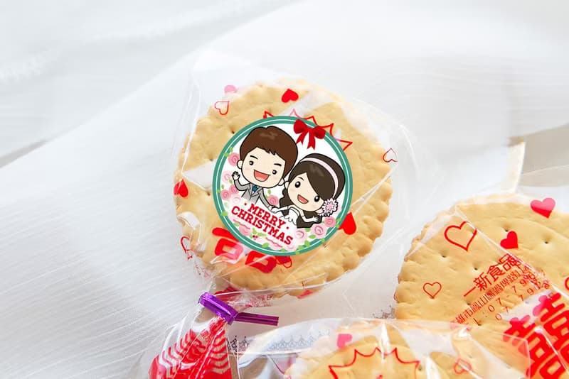 婚禮小物 聖誕Q版婚禮版 滿滿愛 扎絲簡版 古早味麥芽餅