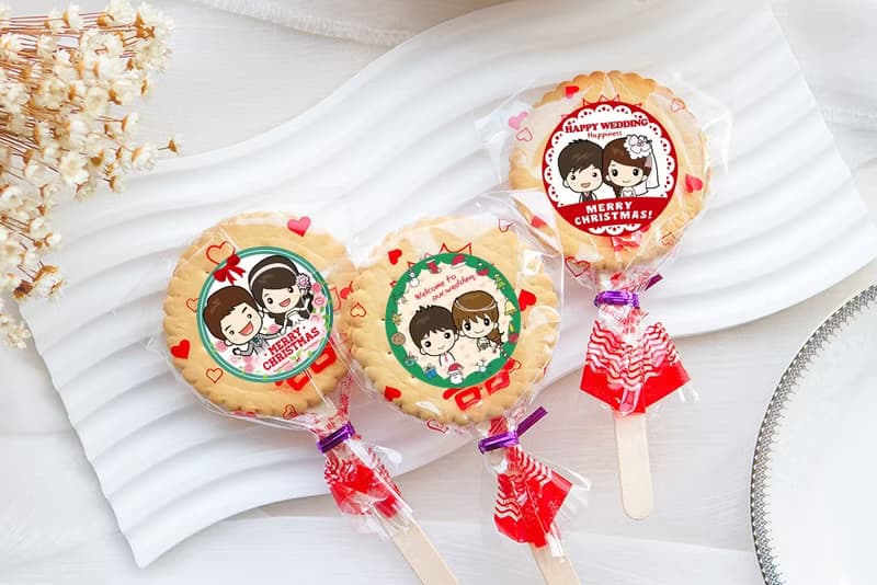 婚禮小物 聖誕Q版婚禮版 滿滿愛 扎絲簡版 古早味麥芽餅