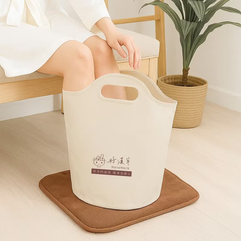 公主泡腳包 好漢草-摺疊足浴袋+漢方足浴包PLUS鎂(4袋綜合禮盒組)