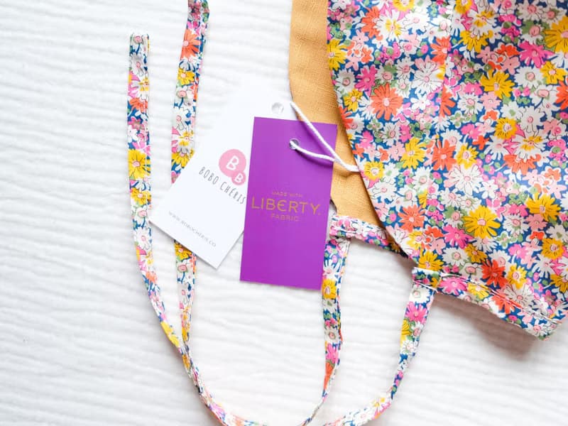 英國LIBERTY FABRICS歐式復古印花雙面穿戴嬰兒遮陽帽-經典莉比