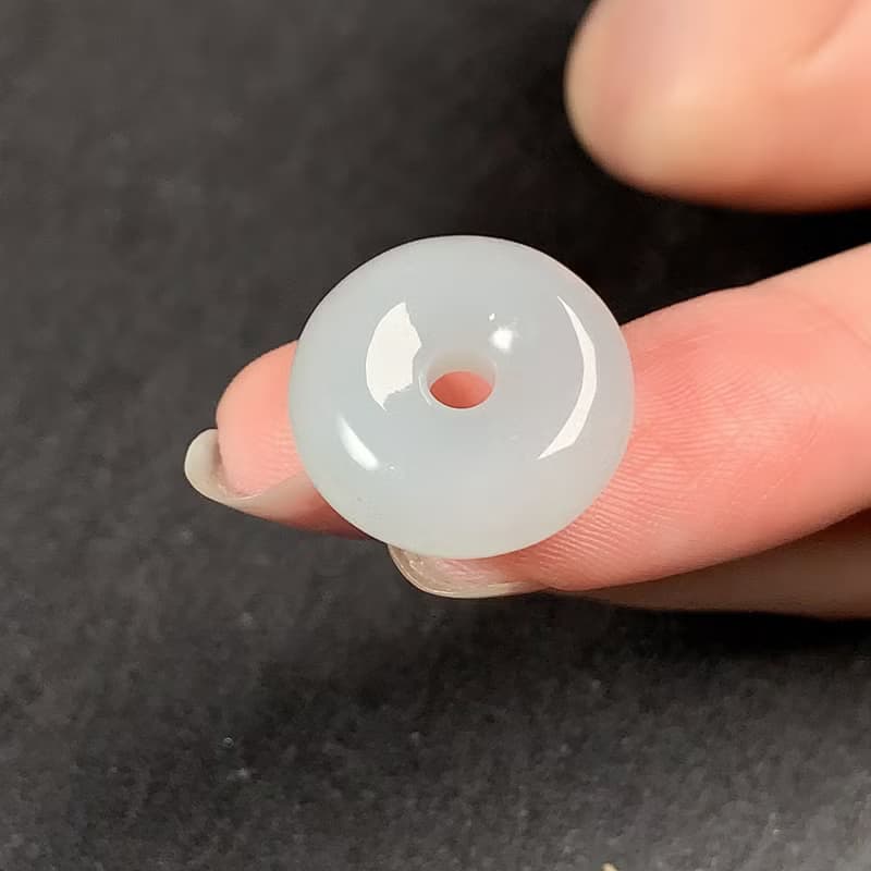 【願‧平安】冰種翡翠平安扣項鍊 | 天然緬甸玉A貨翡翠 | 送禮