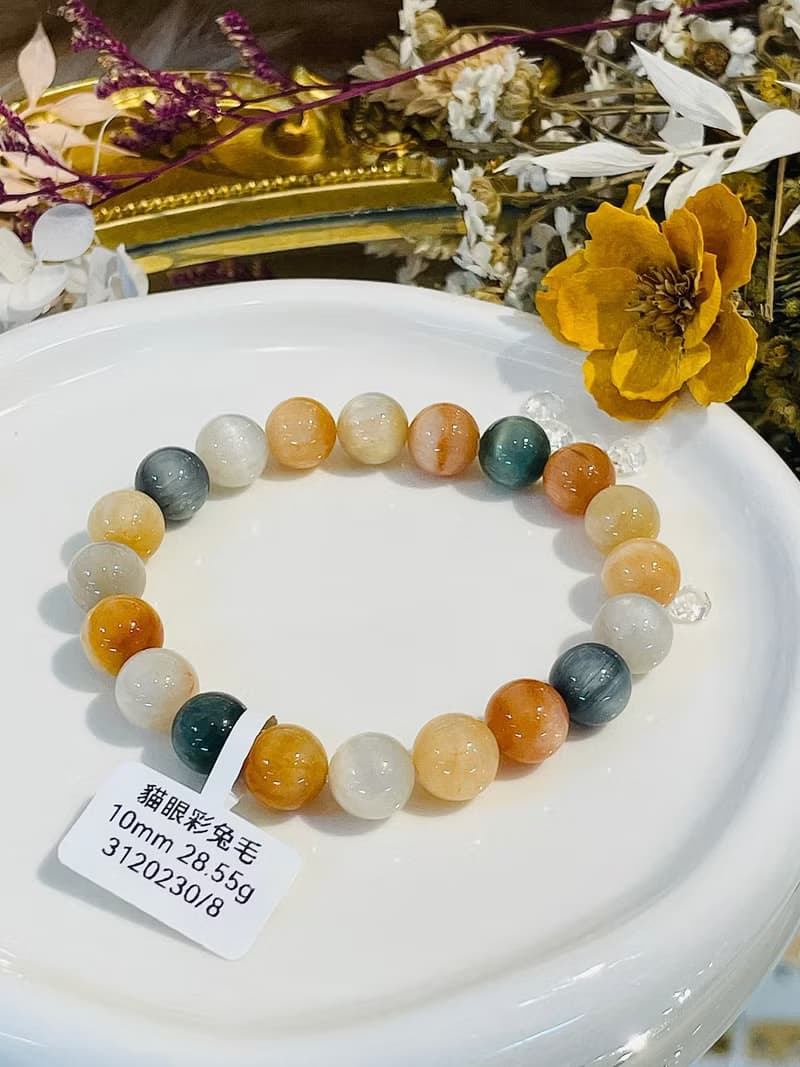 精品高光彩兔毛水晶10mm28.55g滿毛順髮強光正向積極遠離負面