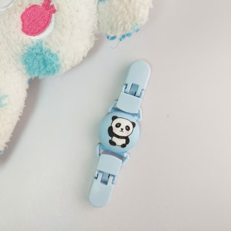 滾滾小貓熊-2色可選。手帕夾