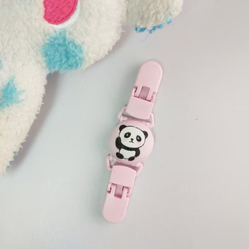 滾滾小貓熊-2色可選。手帕夾