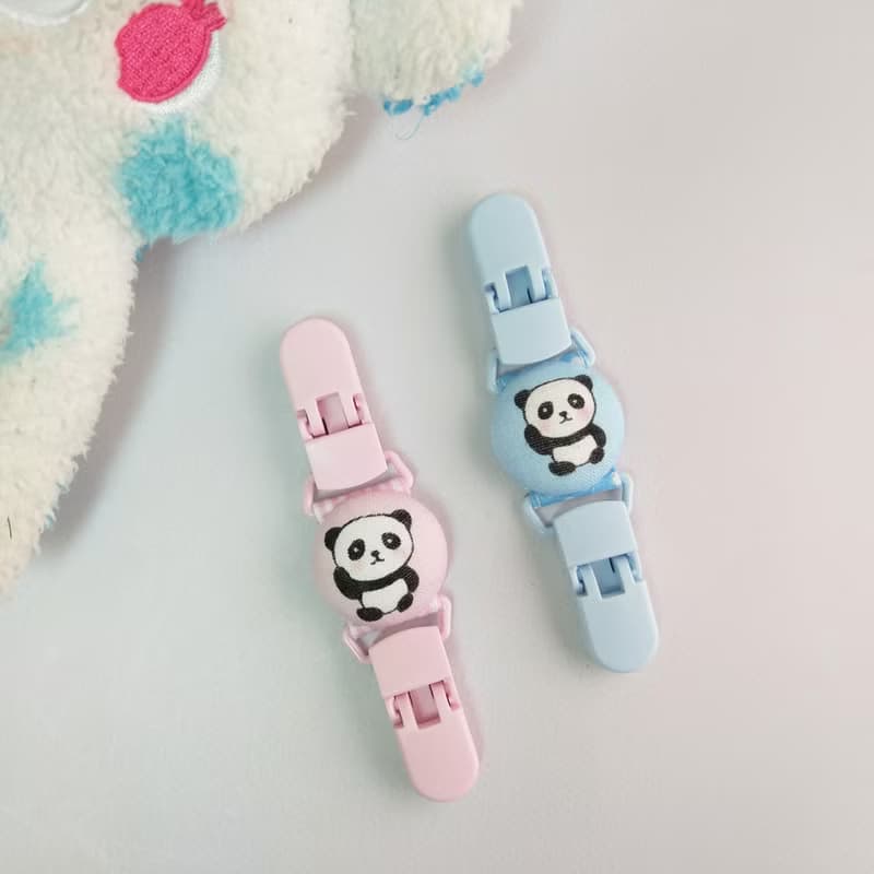滾滾小貓熊-2色可選。手帕夾