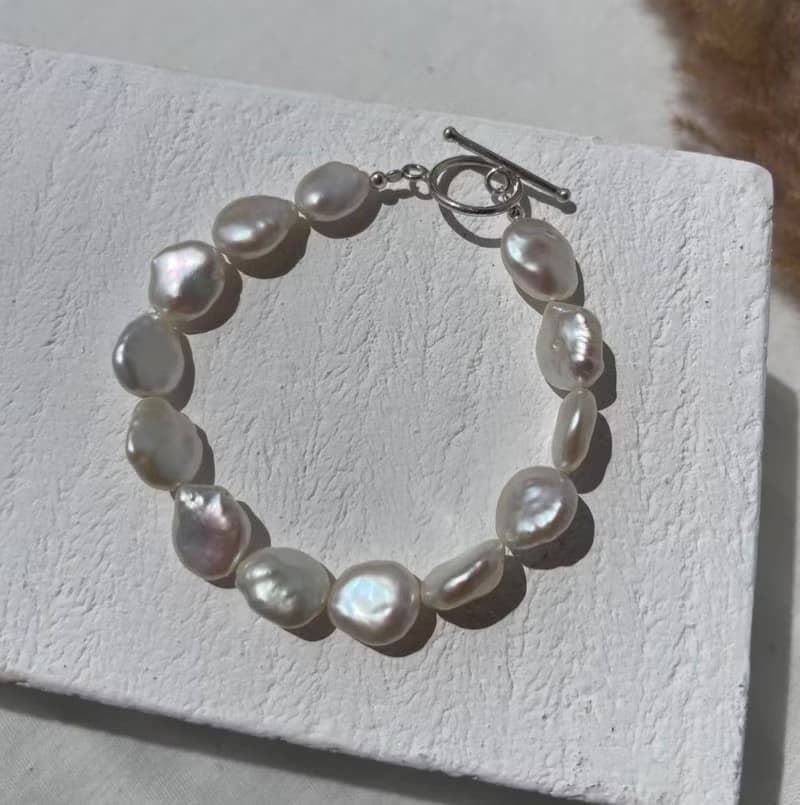 巴洛克珍珠手鏈,巴洛克珍珠首飾,珍珠手鏈,天然珍珠