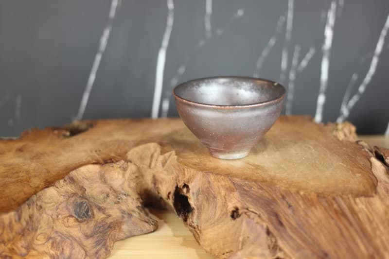 【母親節禮物】60ml 柴燒 天然落灰 茶杯 鶯歌陶藝名家葉敏祥作