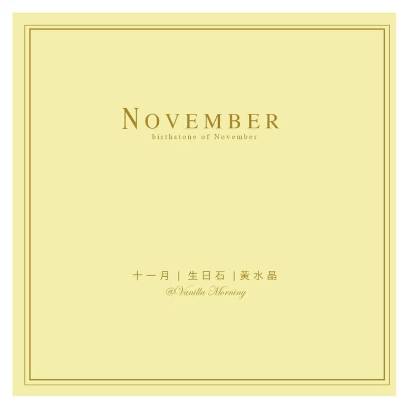 生日石系列 | 十一月 |  黃水晶 | 兩件組合式手鍊
