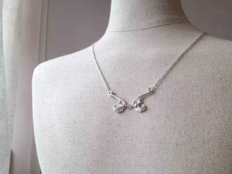 生日 週年 愛情 禮物 手工訂作 純銀巴洛克浪漫項鍊 IONA SILVER