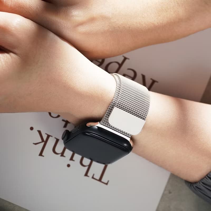 Apple Watch 不鏽鋼超薄米蘭 磁吸蘋果錶帶