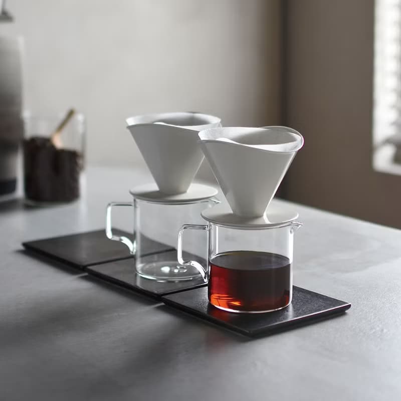 日本KINTO OCT八角濾杯玻璃下壺二件組(2杯)附濾紙 / 共2色