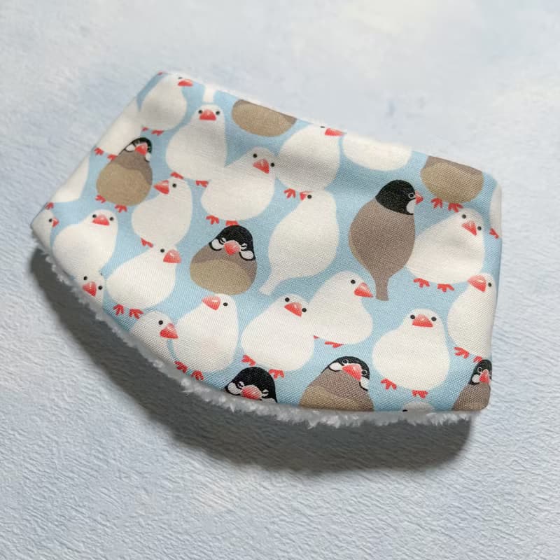 毛絨保暖寵物脖圍 寵物圍巾 -- 小文鳥