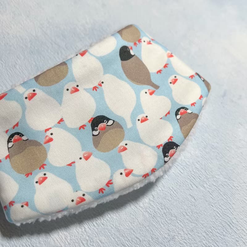 毛絨保暖寵物脖圍 寵物圍巾 -- 小文鳥