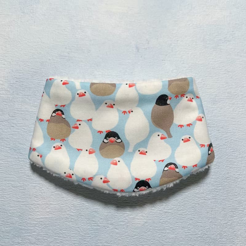 毛絨保暖寵物脖圍 寵物圍巾 -- 小文鳥