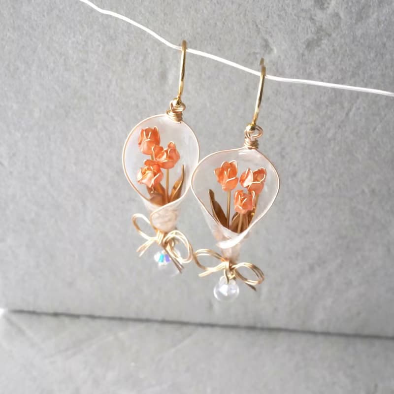 チューリップbouquet イヤリング/ピアス