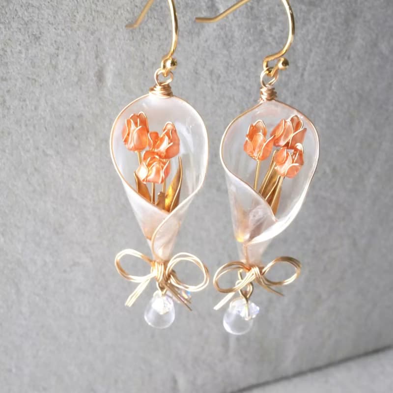 チューリップbouquet イヤリング/ピアス