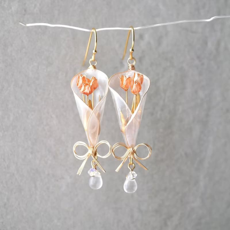 チューリップbouquet イヤリング/ピアス